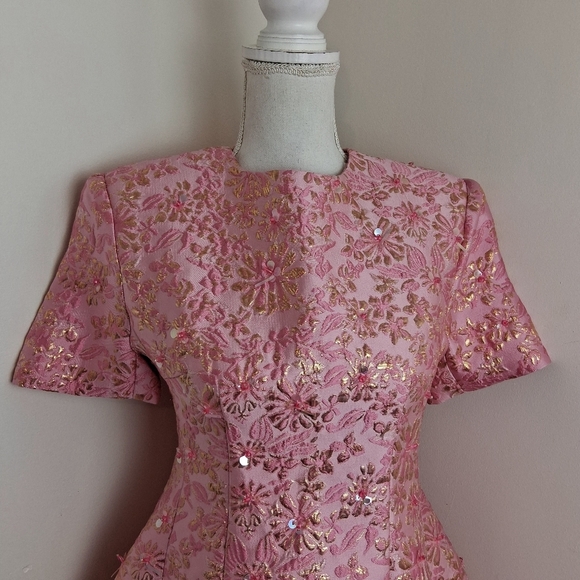 Catchall Astrid Frozen Berry Jacquard Floral Mini Dress Size Small NWT - Picture 9 of 14